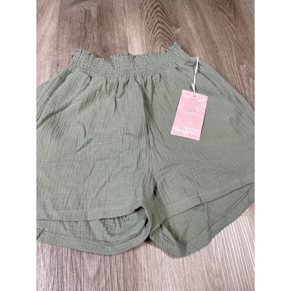Lot 2 NWT Women’s Green Athletic Shorts Simply Be & 90 Degree by Reflex Size M - Picture 4 of 16